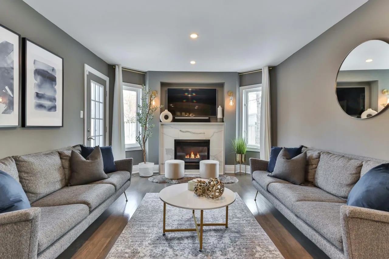 Pick a rug size that fits your furniture well for a cohesive look