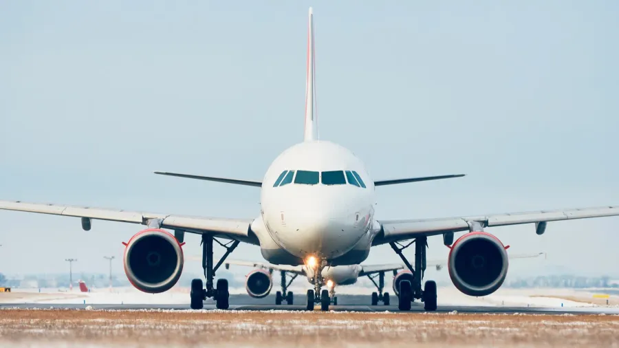 airport in winter