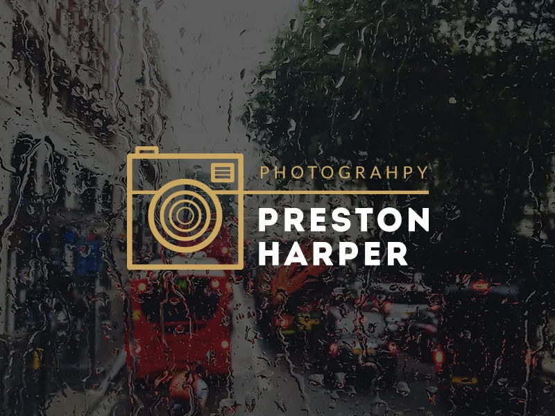 Creative, boxy camera logo