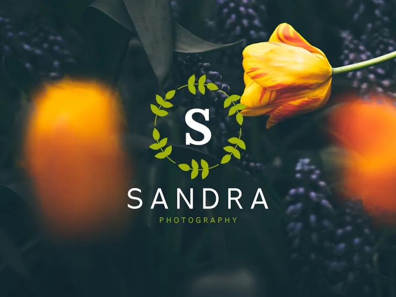 Organic initial logo