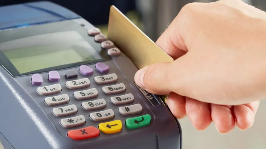 paying for goods
